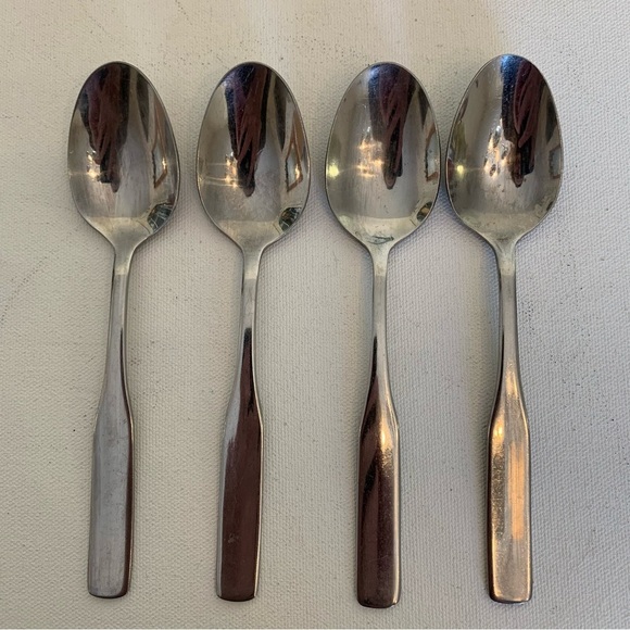 Reed & Barton Other - 4 Reed and Barton Select Stainless FIDDLER TEASPOONS Heritage Mint Set Lot 6.25"